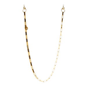 detail GOLD METAL RECTANGLE CHAIN